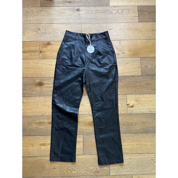 More to Come Alani Faux Leather  Pant Black Women's Size Large - Picture 5 of 9
